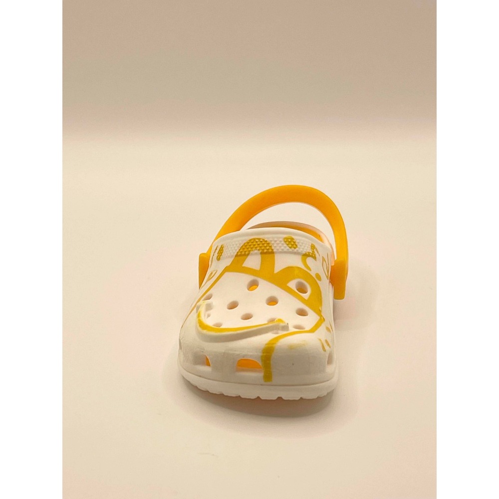McDonalds Happy Meal Crocs Toy Keychain White‎ Yellow Mini Clog Collectible - Picture 4 of 8